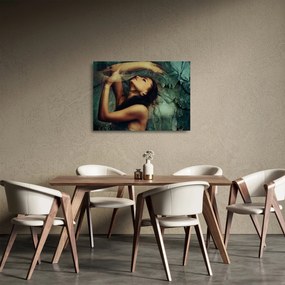Tablou pe sticlă - Muza (70x50 cm)