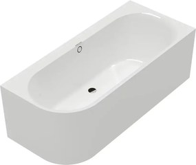 Cada freestanding de colt Villeroy&Boch Oberon 2.1 180x80 cm alb dreapta lipita de perete, BTW