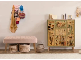 Mobilier pentru hol Maluxe 732-0900 (Stejar sonoma + Piatră). 1089074
