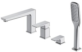 Baterie de cadă cu 4 căi OMNIRES PM7432CR PARMA crom lucios