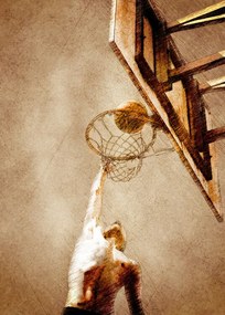 Ilustrație Basketball Sport Art, Justyna Jaszke