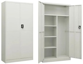 vidaXL Fișet, gri deschis, 90x40x180 cm, oțel