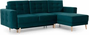 Colțar lemn masiv Extensibil Oslo 248x162cm Ladă Depozitare Personalizabil