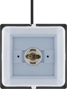 Brilagi - Lampă de exterior cu 2 prize SCHUKO, soclu 1xE14/15W/230V, IP44, neagră
