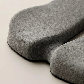 Perna ortopedica sezut tripla protectie prostata/hemoroizi/coccis, memory foam, Gri