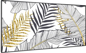 Klarstein Wonderwall Air Art Smart, încălzitor cu infraroșu, frunză, 120 x 60 cm, 700 W
