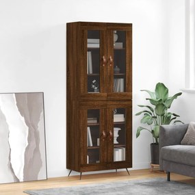 vidaXL Dulap înalt, stejar maro, 69,5x34x180 cm, lemn compozit