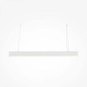 Lustra moderna alba liniara minimalista cu led Maytoni Basis