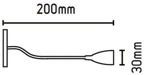 Aplica de perete incastrabila LED Loke-3 40996