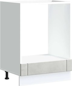 vidaXL Dulap pentru cuptor „Lucca” Lemn prelucrat gri beton