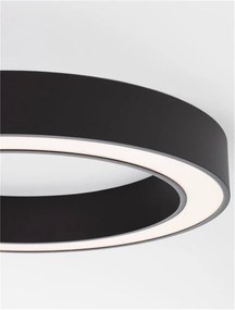 Lustra LED aplicata design modern OPAL 50W negru
