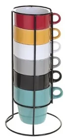 Set 6 cani cafea Colorama, ceramica, 260 ml
