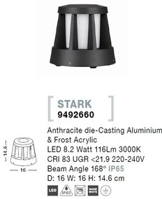 Mini stalp LED pentru iluminat exterior IP65 STARK