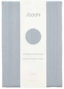 Lenjerie de pat albastru-deschis din damasc pentru pat de o persoană, extinsă 140x220 cm Noble – Södahl