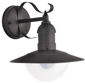 Brilagi - Aplica de exterior MOLDE 1xE27/60W/230V IP44 negru