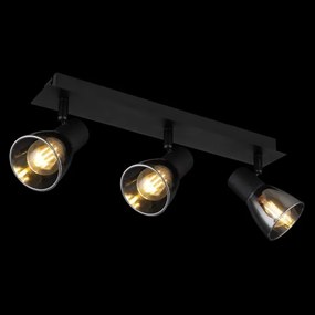 Spot CLAUDE 3xE14/40W/230V negru Globo 54307-3