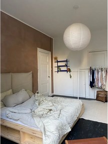 Pat matrimonial din lemn masiv de pin cu somieră 140x200 cm Ziggy – Karup Design