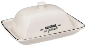Untiera Bistro, portelan, alb, 19 x 9.5 x H 14 cm