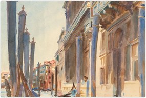 Tablou - John Singer Sargent, Gondola Moorings on the Grand Canal, reproducere (90x60 cm)