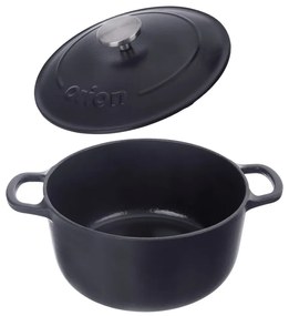 Oală cu capac din fontă 3,3 l adecvată pentru plita cu inducție LITINA SMALT – Orion