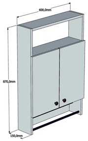 Cabinet de baie Banyo - White
