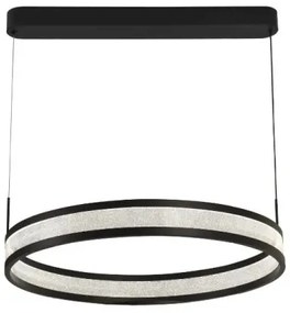 Lustră LED dimabilă pe cablu LED/45W/230V negru + telecomandă