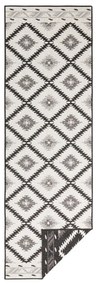 Covor adecvat pentru exterior NORTHRUGS Twin Supreme Duro, 80 x 250 cm, negru-crem