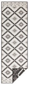 Covor adecvat pentru exterior NORTHRUGS Twin Supreme Duro, 80 x 350 cm, negru-crem
