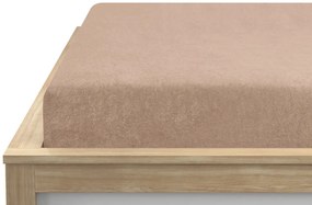 Cearsaf froté maro deschis 140 x 200 cm