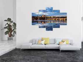 Tablou cu palatul din Praga și podul lui Carol (150x105 cm)