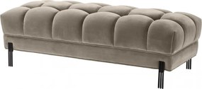 Bancheta eleganta design LUX Sienna, catifea greige 113389 HZ