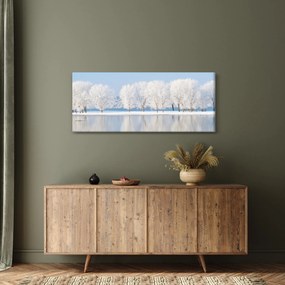 Tablou cu peisaj de iarnă (120x50 cm)