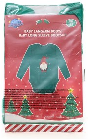 Body pentru copii cu maneca lunga CHRISTMAS BOYS verde - diferite marimi Marime: 62 - 68