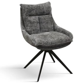 SET 2 Scaune Magnum, structura metalica, tesatura - GRI - STANDARD
