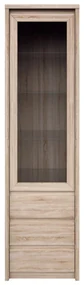 Vitrină Noella 1W3S (Stejar sonoma). 1053123