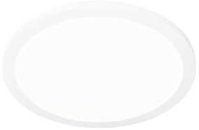 Plafoniera albă 40cm rotundă cu LED reglabil în 3 trepte IP44 - Steve
