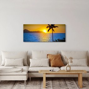 Tablou - Apus de soare deasupra mării (120x50 cm)