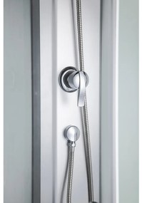 Cabină de duș Evora White 80 cu cădiță de duș, 80x80x205 cm