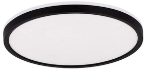 Plafonieră LED RGBW dimabilă Zuma Line MS748400R-BK COLIS 32W/230V + LED/8W negru + telecomandă