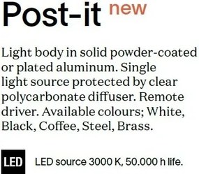 Spot LED aplicat iluminat exterior IP65 POST-IT AP BIG COFFEE