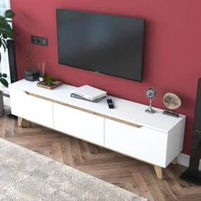 Măsuță TV Dite White and Walnut