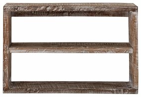 Raft de perete natur, din lemn reciclat, cu aspect rustic, Conde