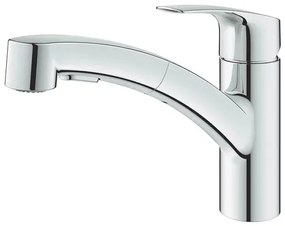 Baterie bucatarie cu dus extractibil Grohe Eurosmart New crom