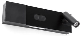 Aplica ambientala cu reader LED design ultra-modern MAGOS negru 20330