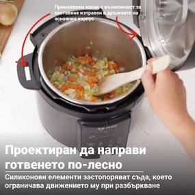 Instant Pot Duo Plus Whisper Quiet 112307901, 1000 W, 5.7 L, 9 programe, Start întârziat, Afișaj LCD, Negru