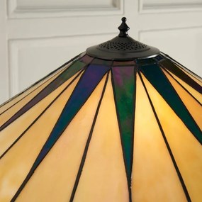 Endon 64041 - Lampadar Tiffany DARK STAR, 2xE27/60W/230V, Ø 49 cm