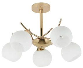 Lustră pe tijă AMOS 5xE27/40W/230V auriu