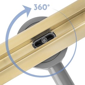 Rigola dus REA Neox Slim pro Brush Gold 60