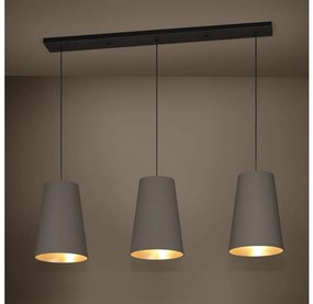 Lustră pe cablu Eglo 390196 PETROSA 3xE27/40W/230V maro