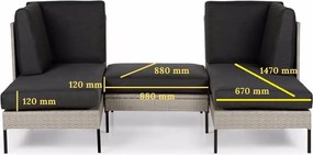 Canapea de grădină Bonami Selection Orkanger, natural